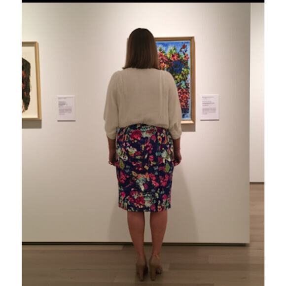 Nicole by Nicole Miller Multicolor Floral Pencil Knee Length Skirt Sz XL - Picture 1 of 9